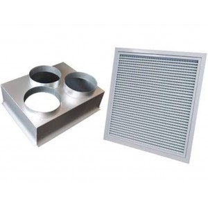 Grille et plénum 500x400 mm